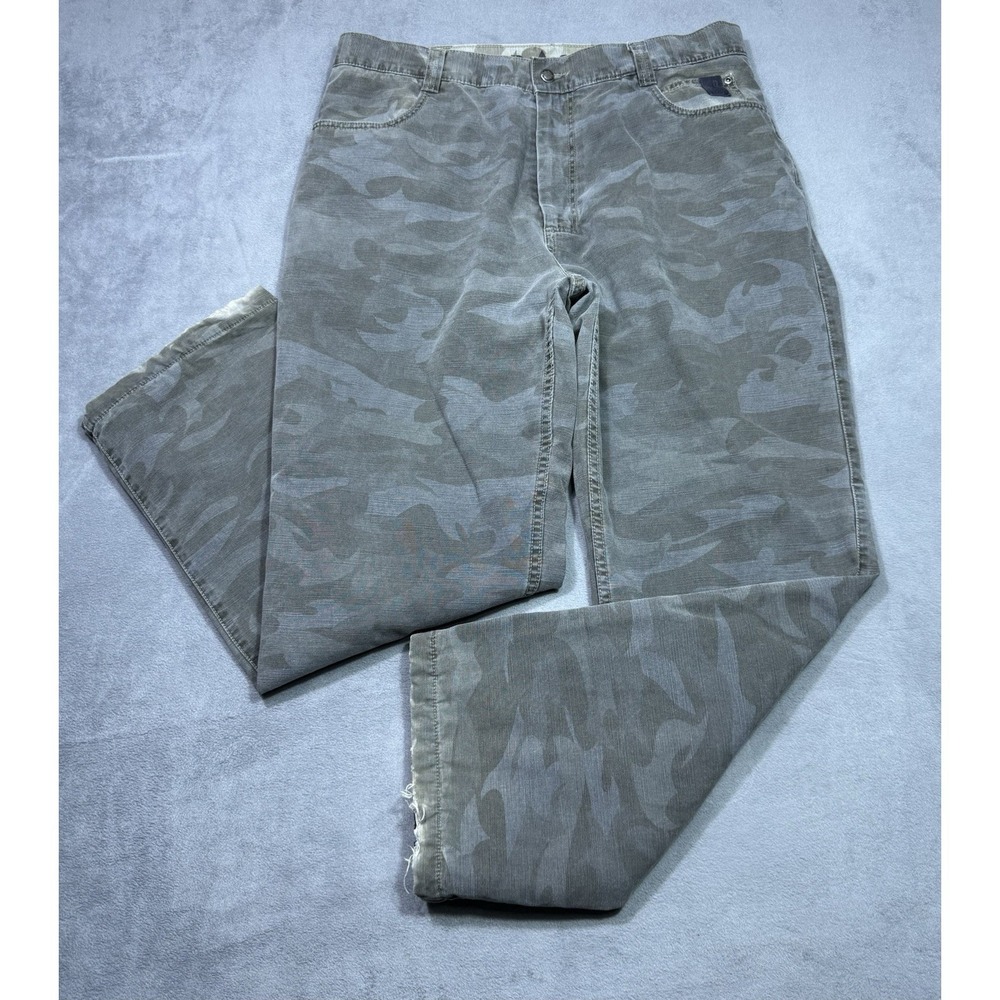 Harley-Davidson Fleece Lined Riding Pants Mens 38x32 HD-03 Gray Camo Motorcyle